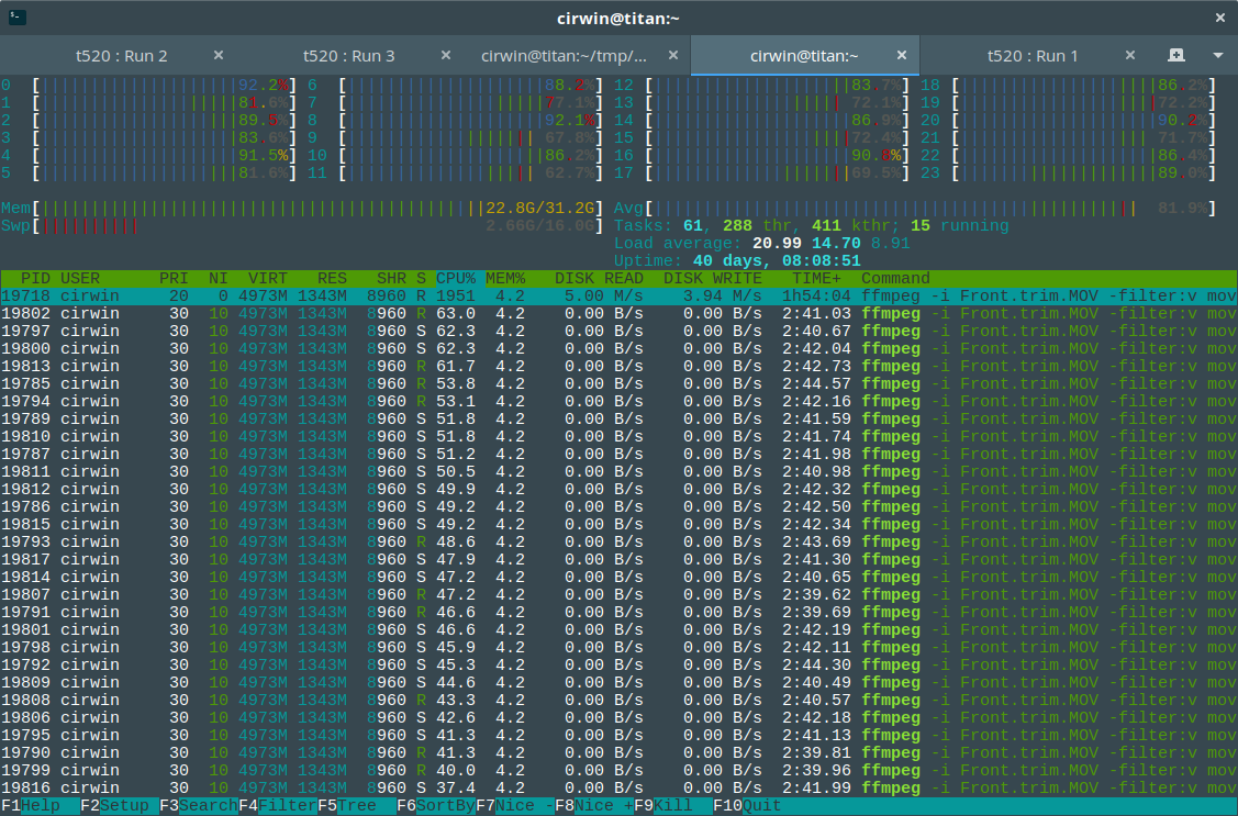 "htop screenshot"